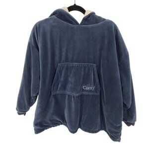 Comfy Women's Hooded Pullover Sweatshirt Blue Size M